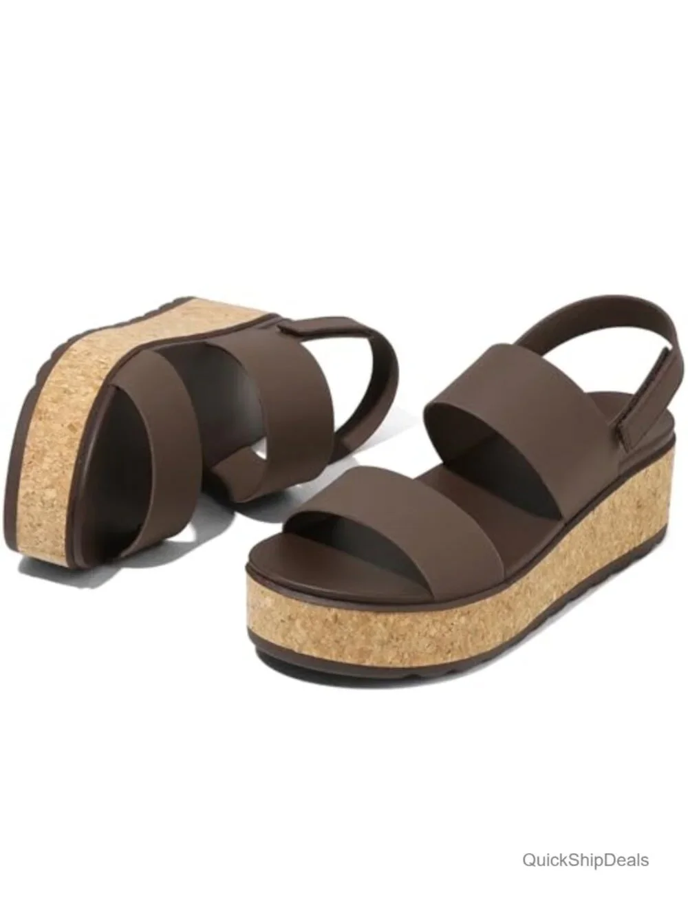 Women's Platform Wedge Cork Sandals Chunky Lug Sole EVA Lightweight Summer